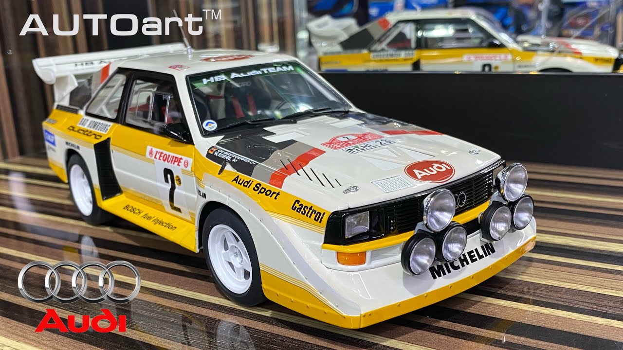 1/18 AUTOart Audi Quattro S1 #2 RALLY MONTE CARLO 1986 W. RöHRL/C. GEISTDöRFER Diecast Car Model