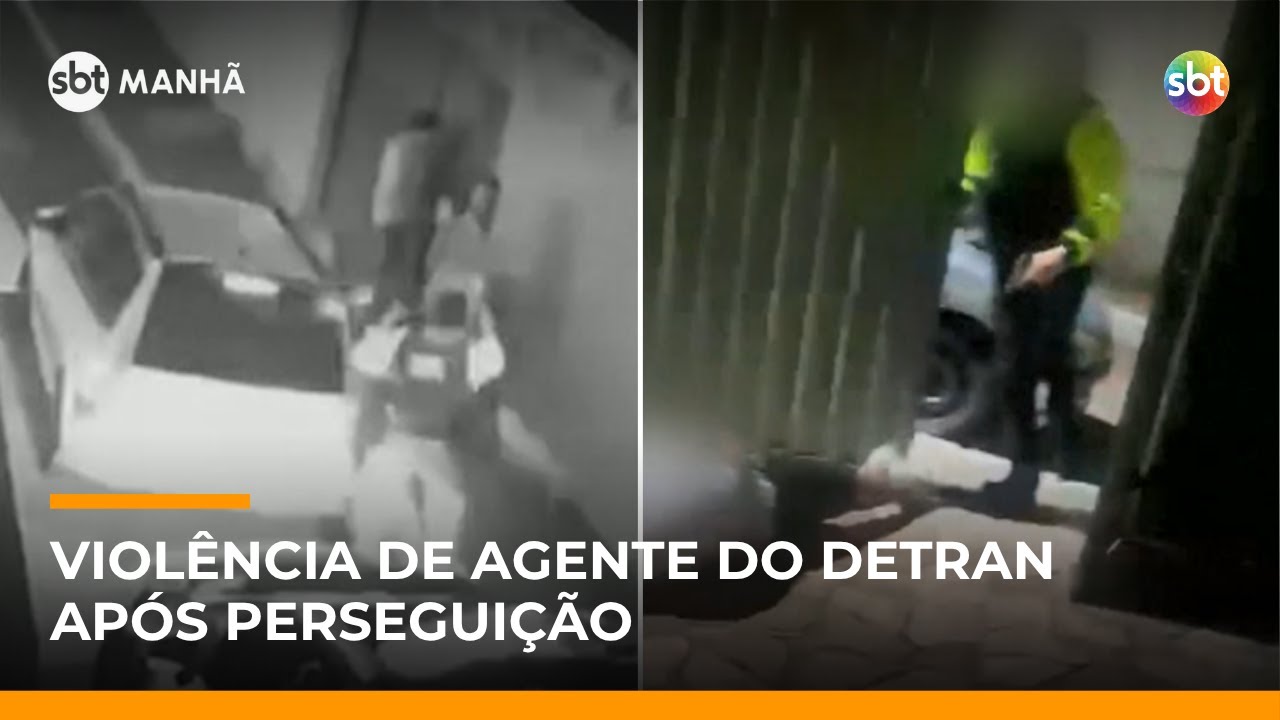 Família acusa agente do Detran-DF de invasão de domicílio após perseguição em blitz | #SBTManha