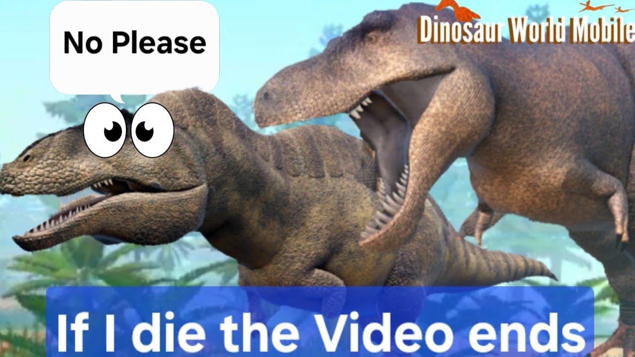 If I die, the video ends. Acrocanthosaurus! (Dinosaur World Mobile)