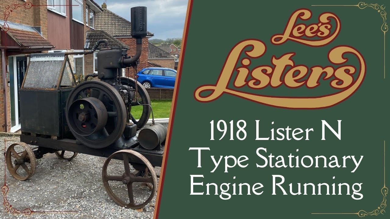 1918 Lister N Type Stationary Engine Running