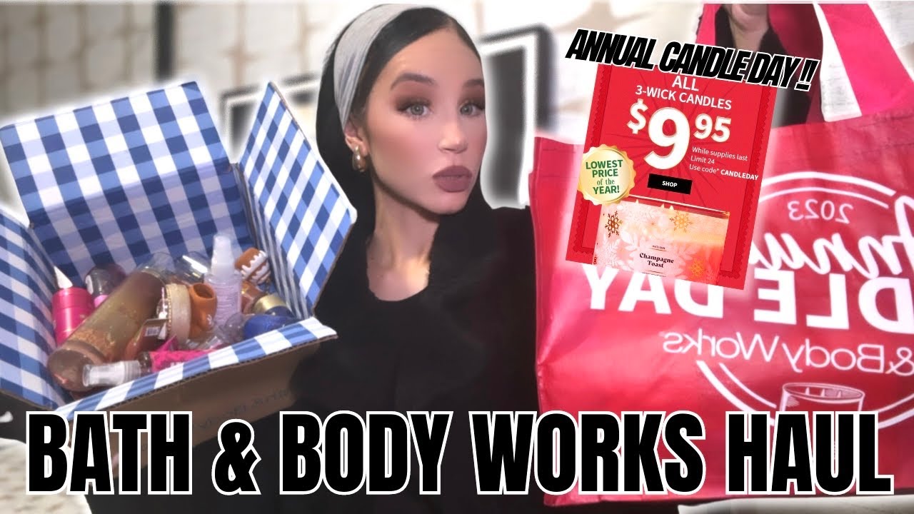 BATH AND BODY WORKS ANNUAL CANDLE DAY SALE 2023 HAUL !!