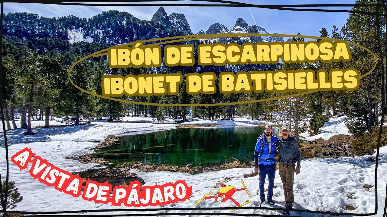 🟩 RUTA FÁCIL | PARKING ESTÓS - IBÓN ESCARPINOSA INVERNAL 🌲❄ | A VISTA DE DRONE 🛩