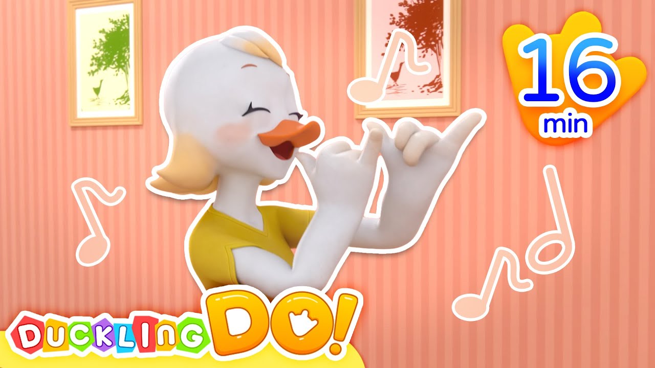 🍌🍓Walking And Running! + More🎇🕸️ | Nursery Rhymes & Kids Song | Duck Video For Babies