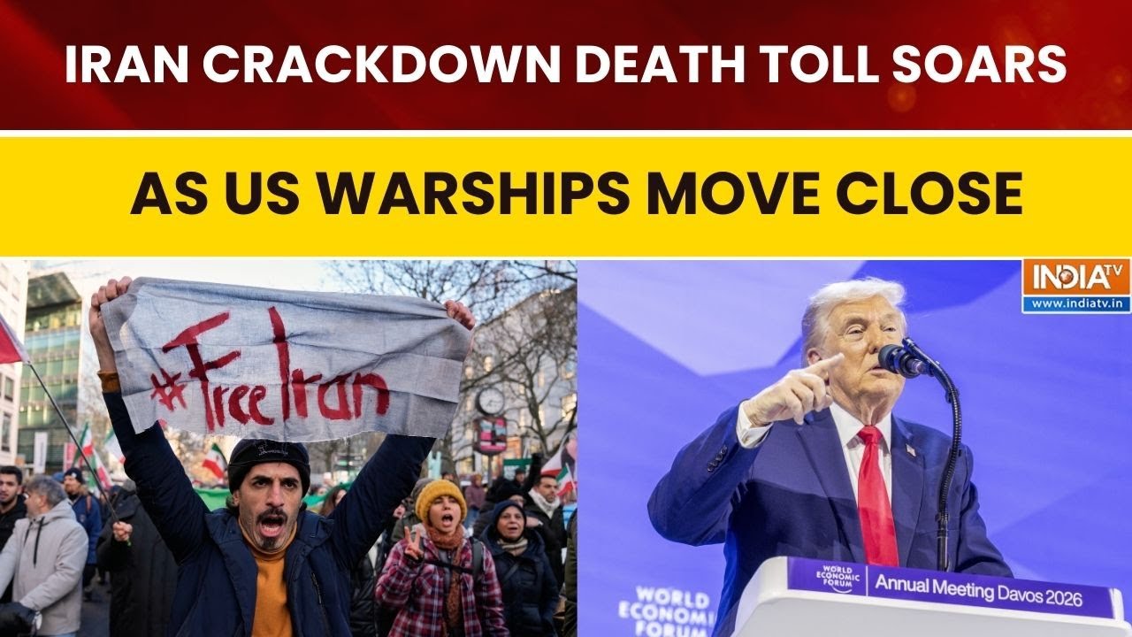 Iran Protest Crackdown: Death Toll Rises Amid Internet Blackout, US Moves Aircraft Carrier