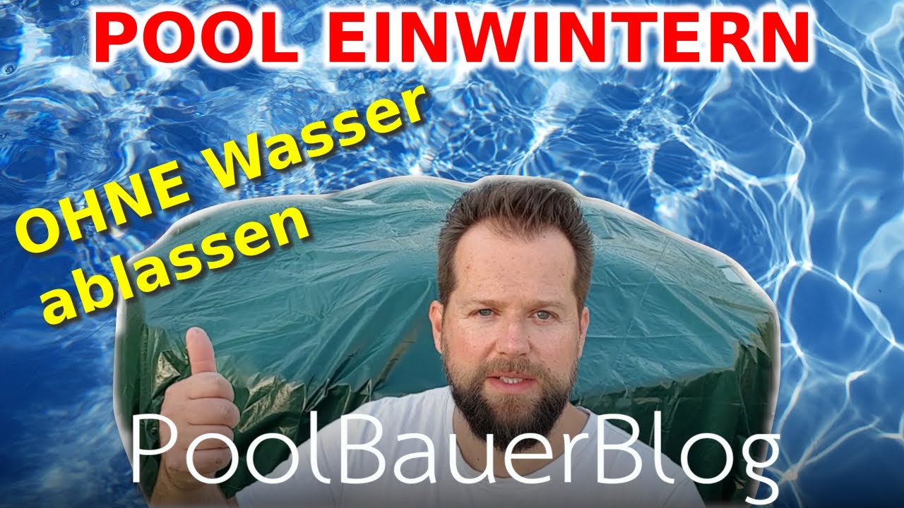 Intex Frame Pool draußen überwintern | Mit Poolkissen - OHNE Wasser ablassen!