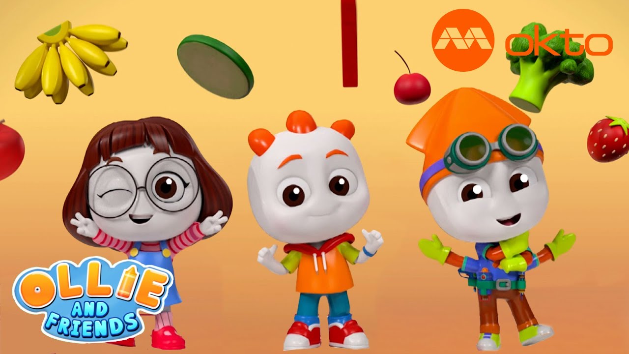 ₊˚♪ FRUITS AND VEGGIES ˚₊ | okto Singalong Songs | Ollie Shorts S1E01 | @Mediacorpokto