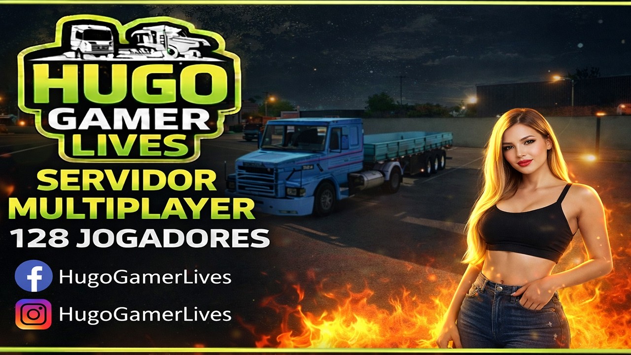 03 EURO TRUCK 2 MULTIPLAYER 128 JOGADORES l SERVIDOR BRASILEIRO  @maparbr @HugoGamerLives-yt