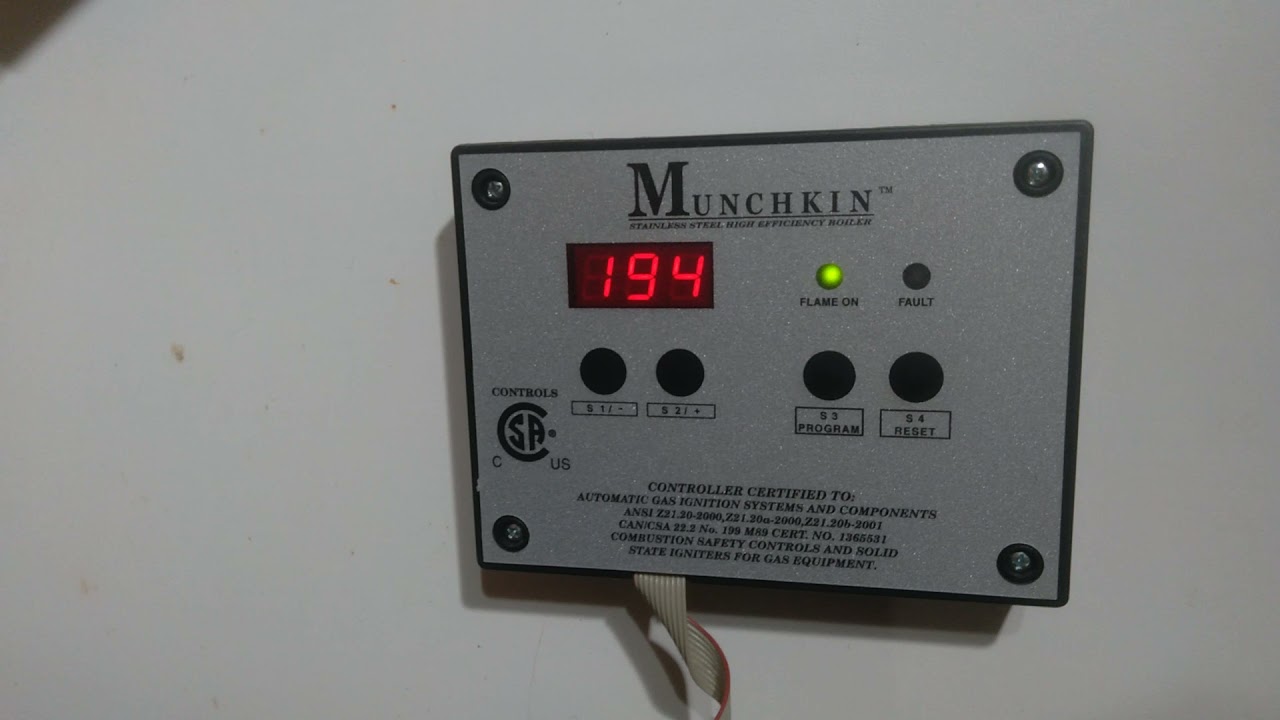 Munchkin heating domestic water