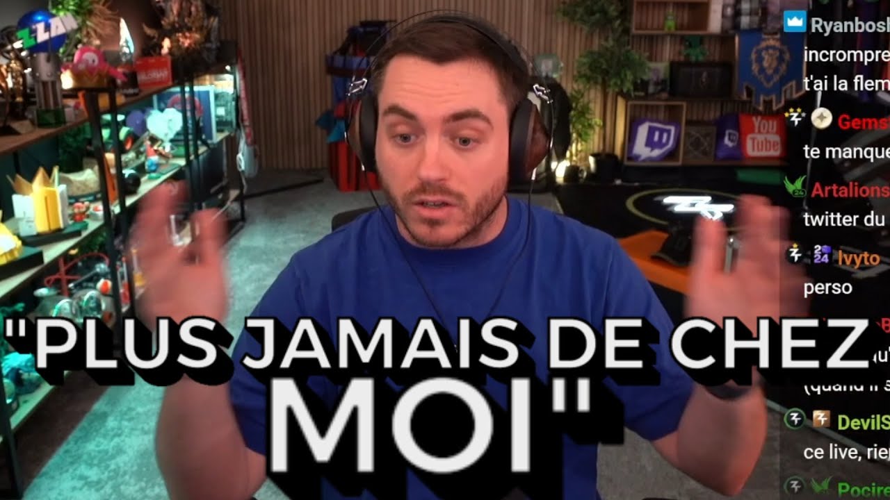 ZERATOR EXPLIQUE POURQUOI IL NE STREAMERA PLUS DE CHEZ LUI
