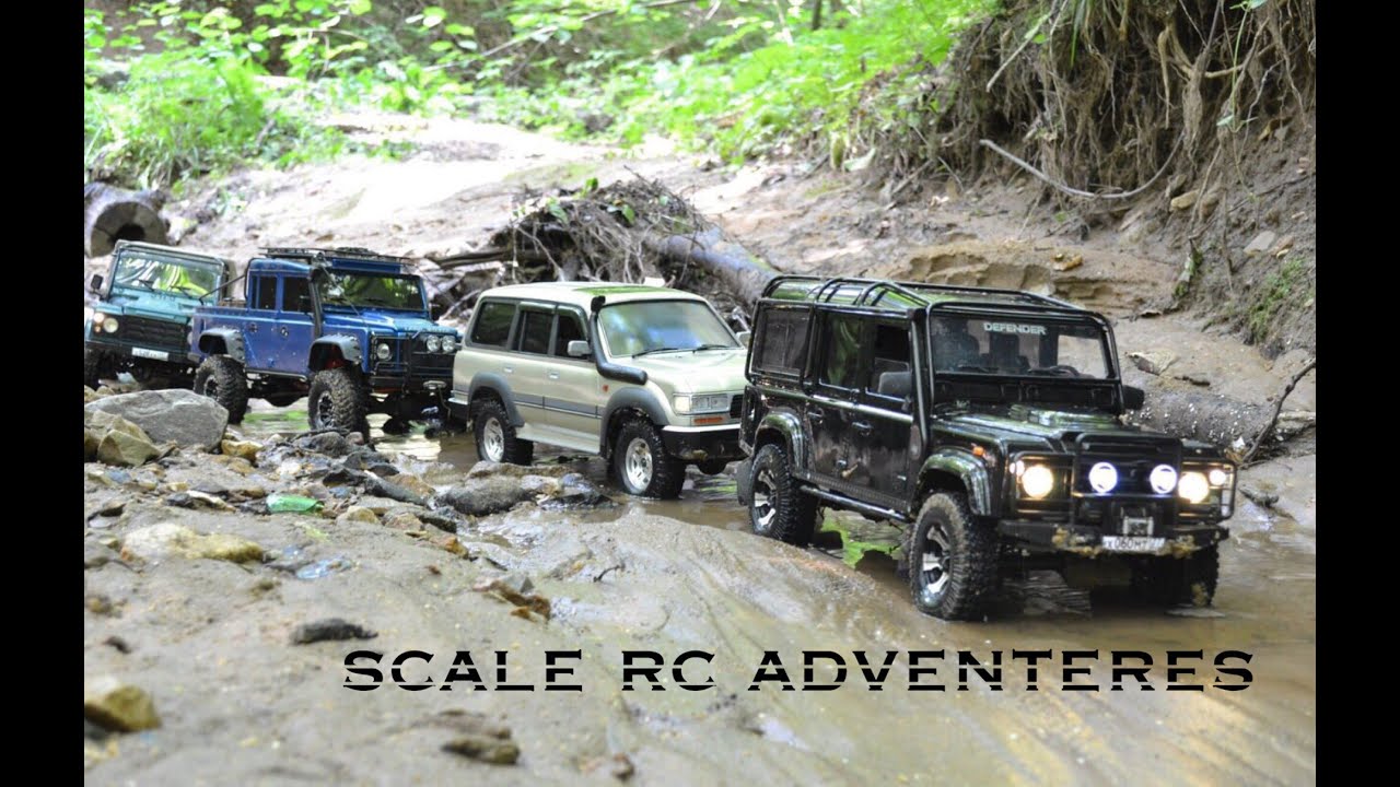 4x4 off-road rc adventures Land Rover defender 110, defender 130, TLC80, defender 110 pickup