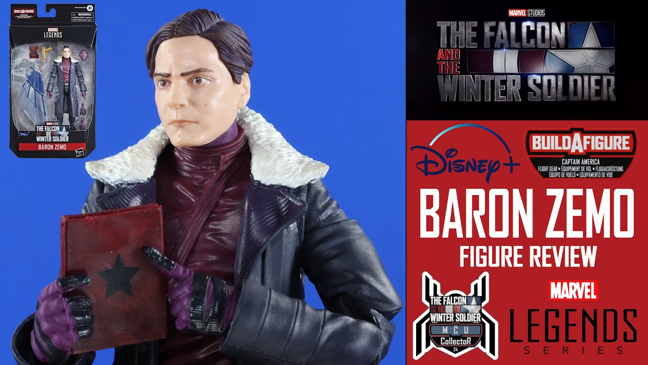 Marvel Legends BARON ZEMO Disney+ Falcon Winter Soldier Captain America BAF Wave Figure Review