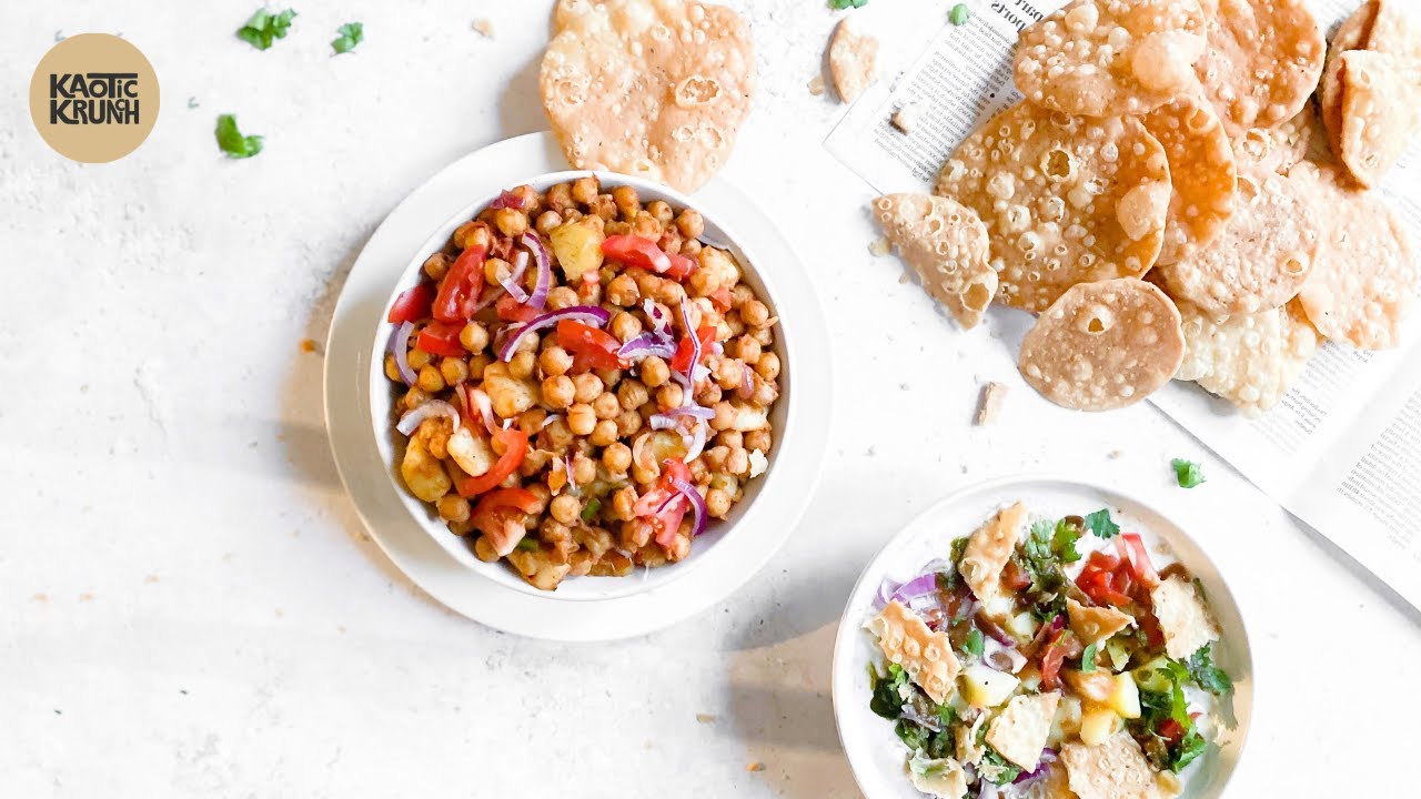 CHANA CHAAT WITH PAPRI AND DAHI PHULKIYA
