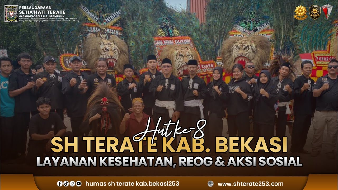 HUT Ke-8 SH Terate Cabang Kabupaten Bekasi - Pusat Madiun