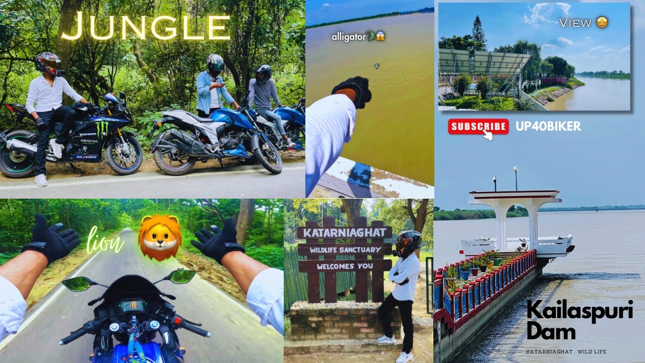 Bahraich Se Katarniaghat Jungle Tak Ride Dosto ke sath 🤩 || Kailashpuri dam me 🐊 😲 #vlog5