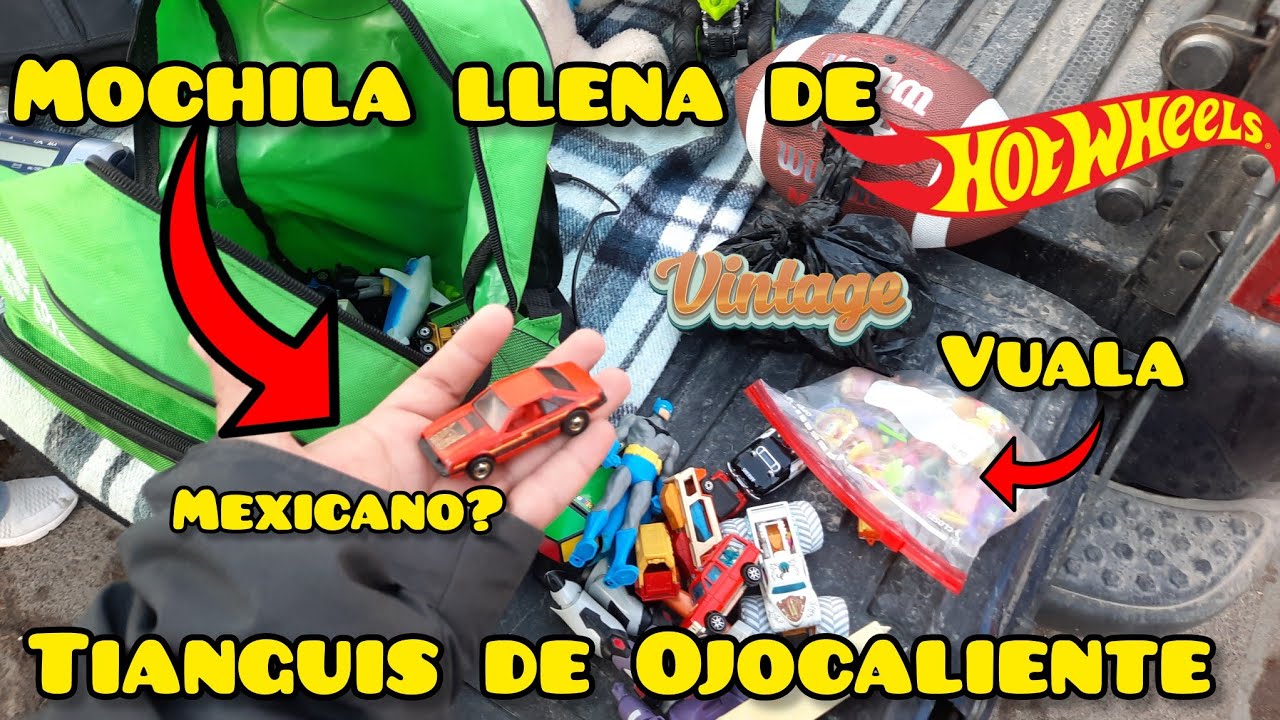 Mochila llena de #Hotwheels  salio un mexicano? cacería en el tianguis de Ojocaliente