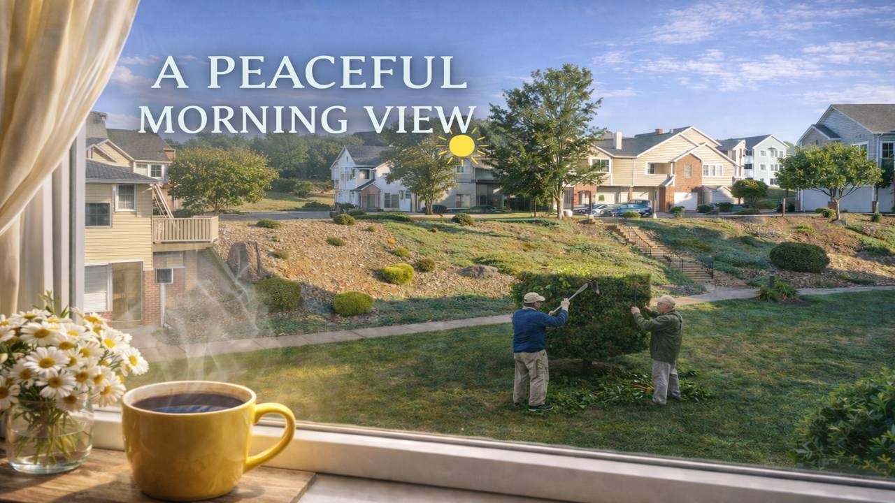 Morning Calm: Watching a Tree Take Shape | Balcony View | 4K