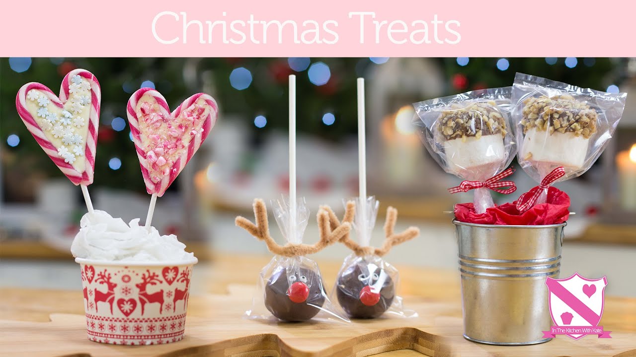 Christmas Gift Ideas: Reindeer Cake Pops, Candy Cane Lollies - In The Kitchen With Kate