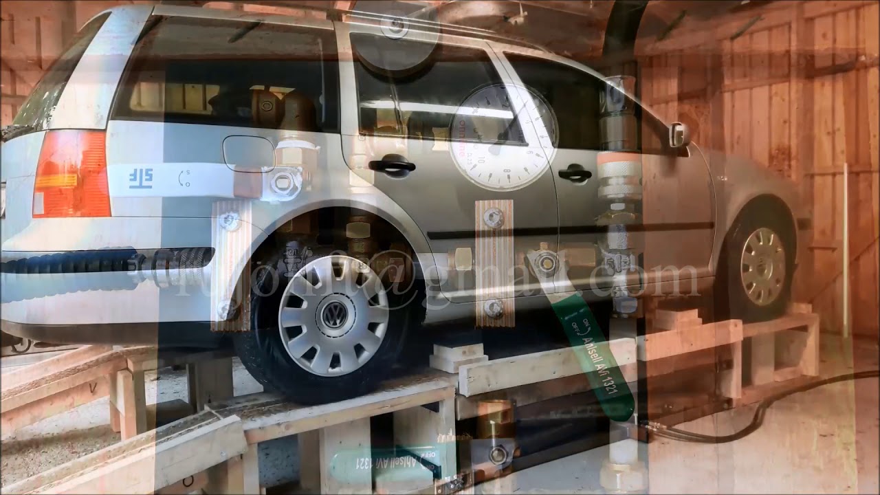 Homemade car lift