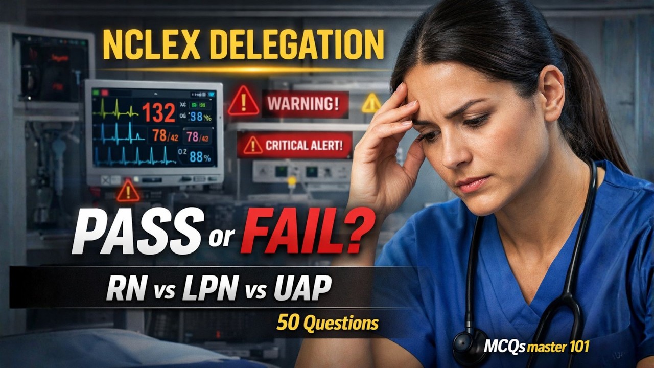 50 вопросов по делегированию полномочий на экзамене NCLEX #2025 #2026 #образование #учеба #исслед...