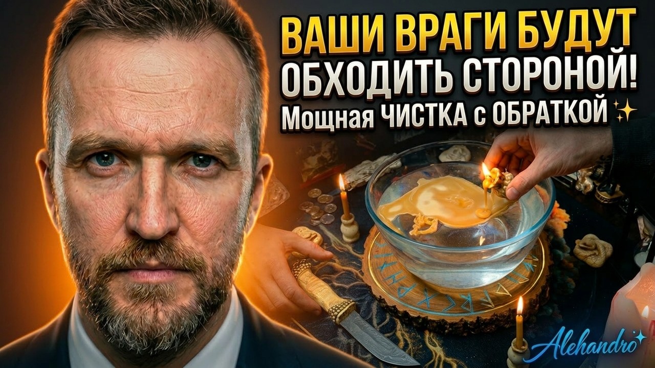 ❗Ваши Враги Будут Обходить Вас Стороной! Мощная Чистка с Обраткрой✨онлайн ритуал Алехандро