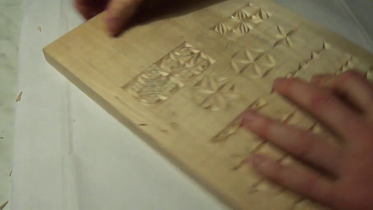 Геометрическая резьба по дереву. Урок 7 (geometric wood carving)