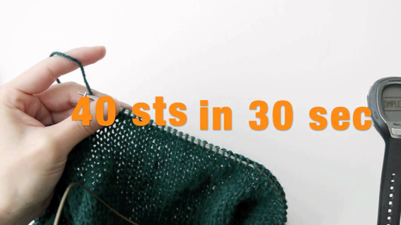 Speed Knitting - Knitlynpics