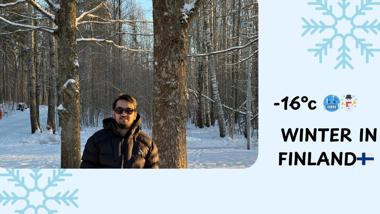 Winter In Finland || -16°C  🥶☃️ || Nepali In Finland