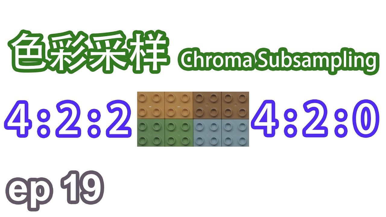 [小鲜影室] ep19 - 色彩采样 Chroma Subsampling 详解 | 4:4:4, 4:2:2, 4:2:0之争