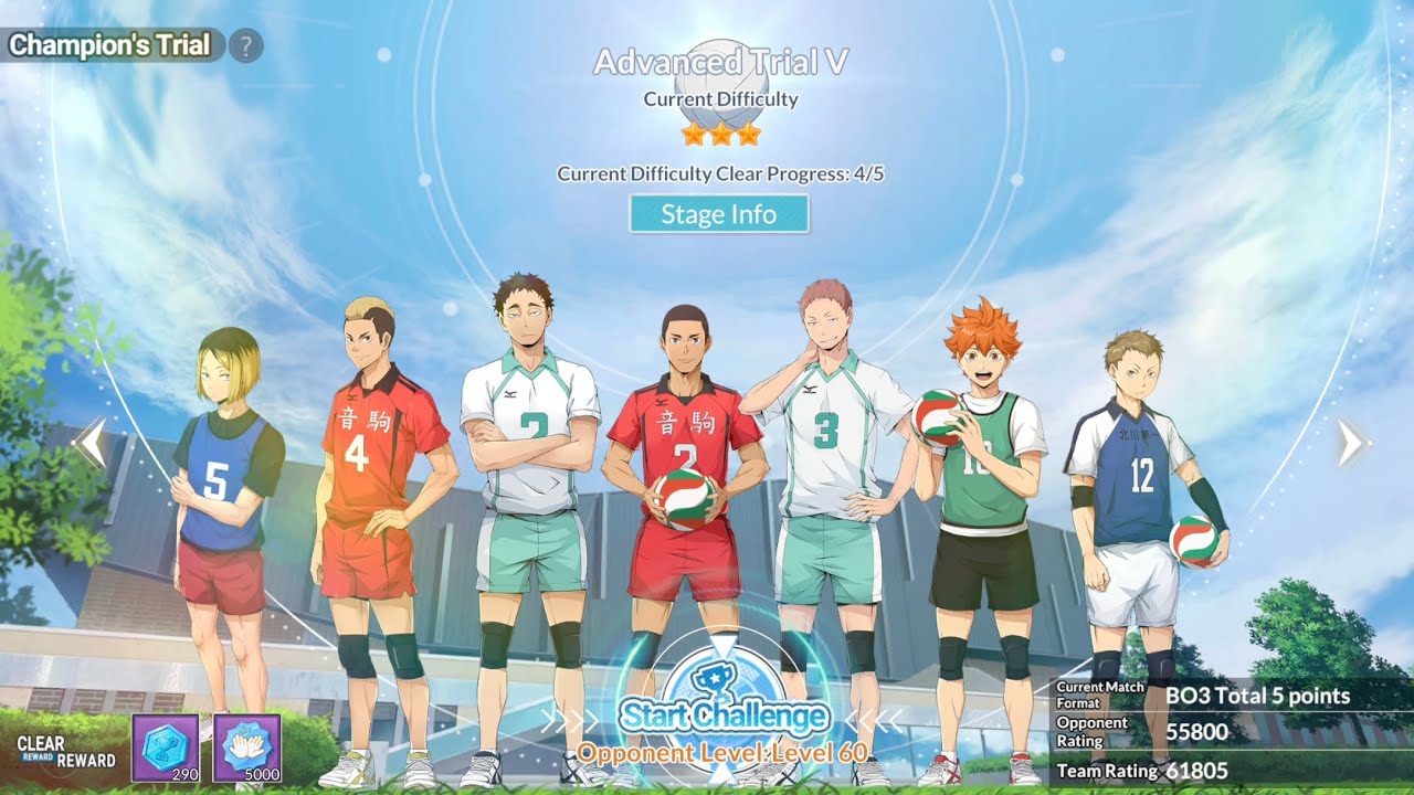 Advanced Trail III - V #haikyuu #haikyuuflyhigh #haikyuuvolleyball #haikyuuflyhighgameplay 