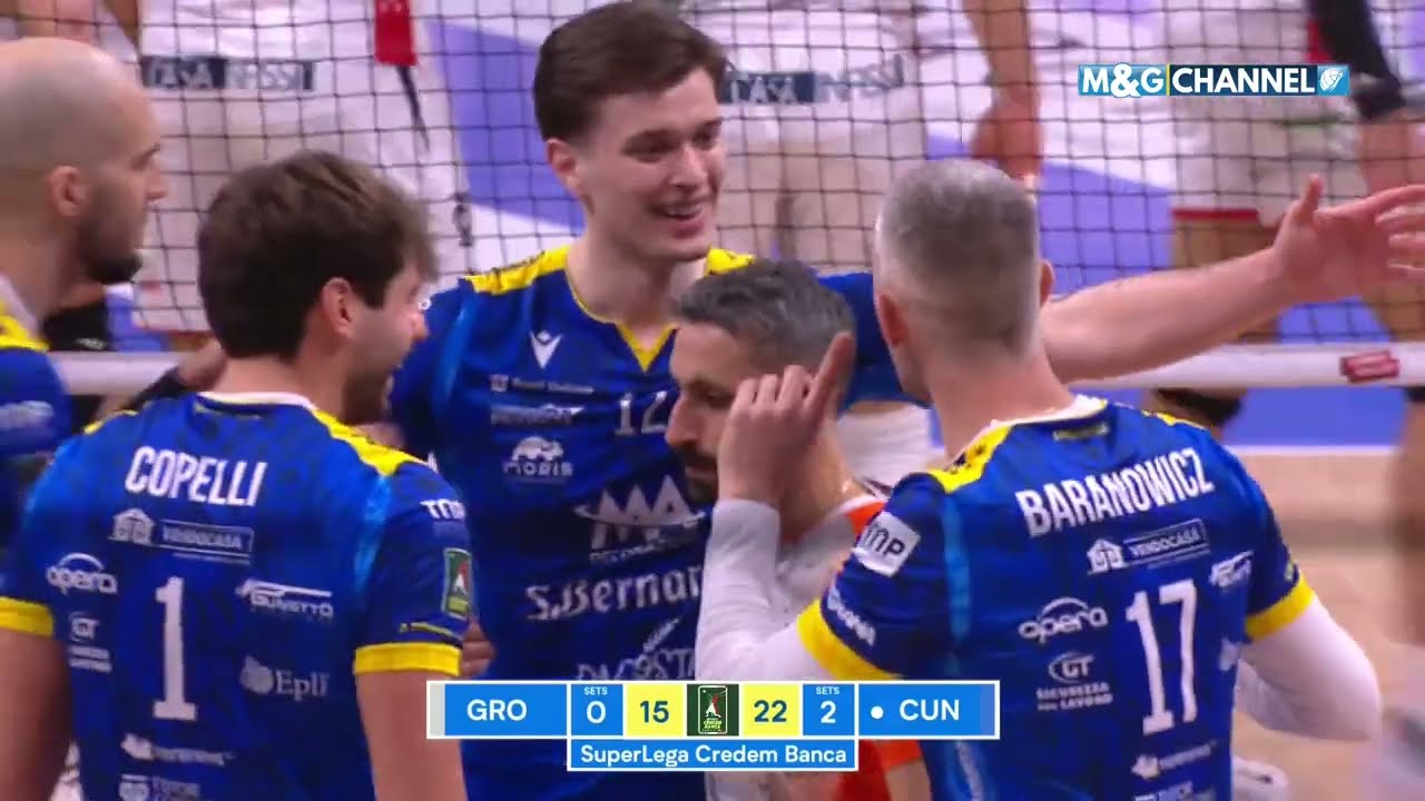 15a Giornata: MA Acqua S Bernardo Cuneo vs  Yuasa Battery Grottazzolina 3-0. Highlights.