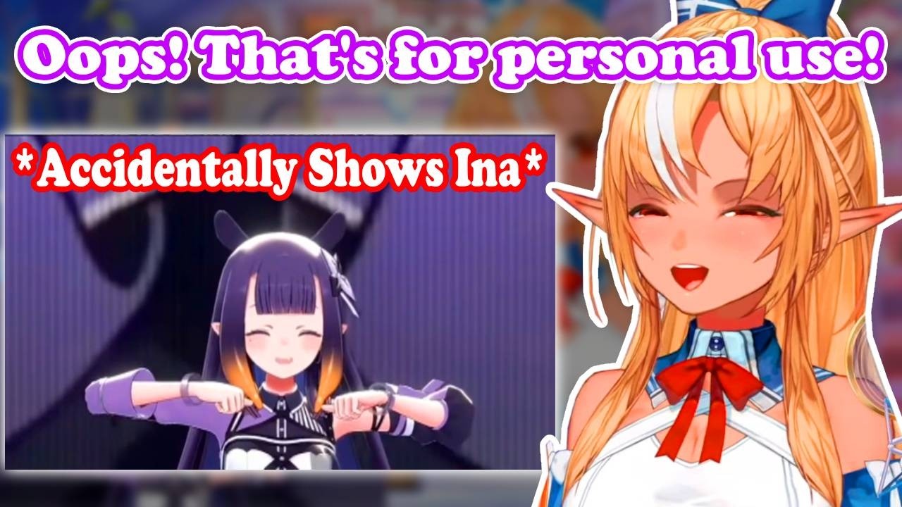 Flare regrets being cringe when she approaches Ina backstage【HoloEN】
