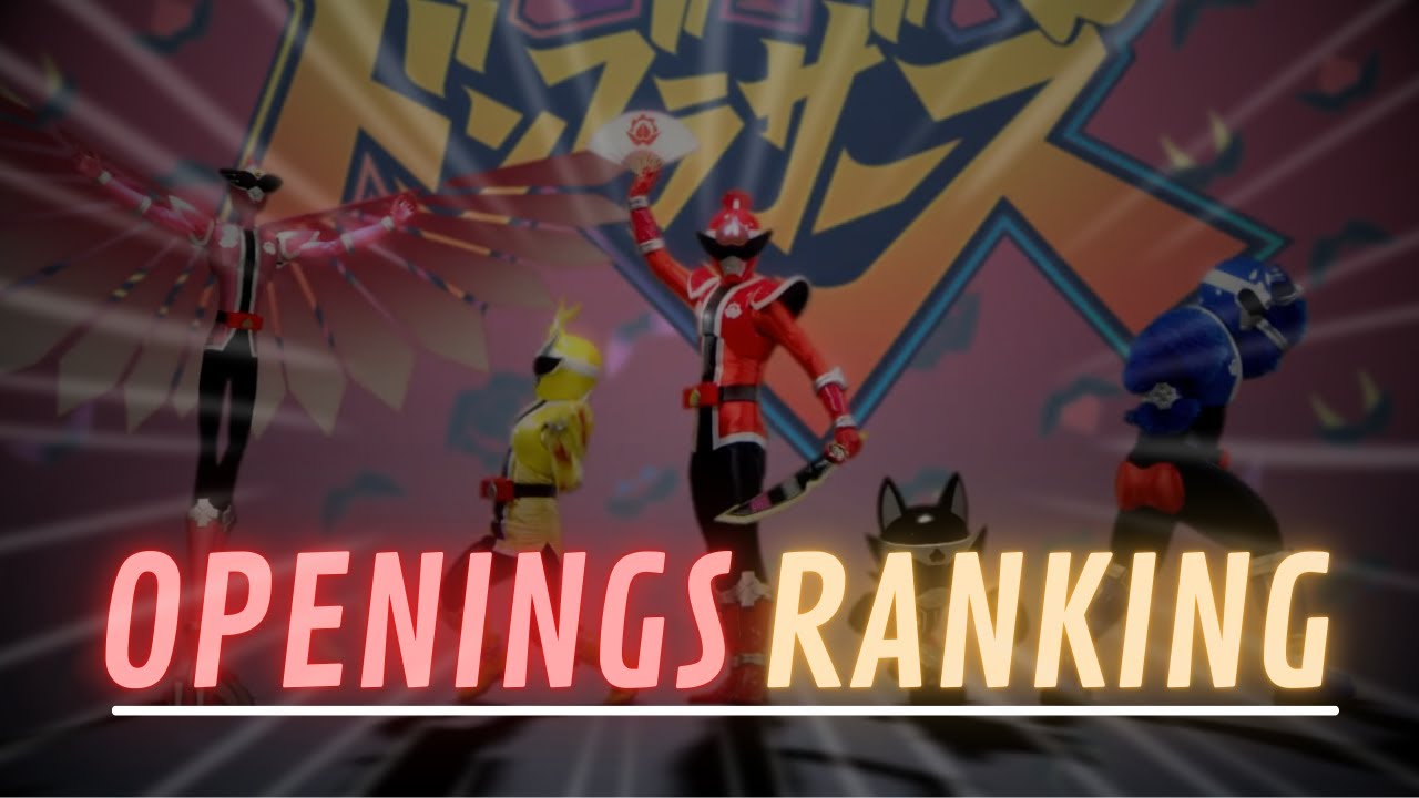 Super Sentai Ranking Openings (Goranger-DonBrothers)