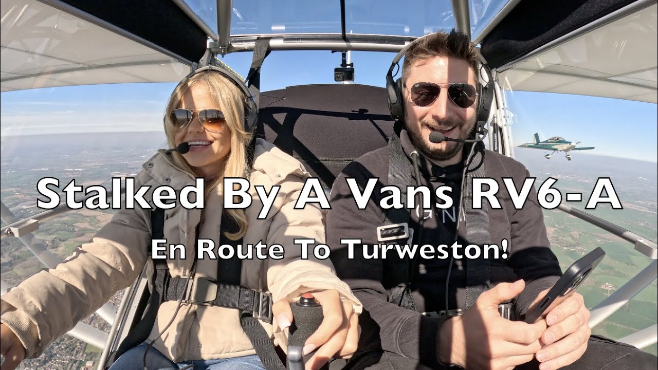 Stalked By A Vans RV6-A En Route To Turweston For Cake | Let's Go Flying | Skyranger Nynja 600