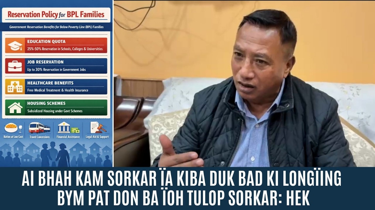 AI BHAH KAM SORKAR ÏA KIBA DUK BAD KI LONGÏING BYM PAT DON BA ÏOH TULOP SORKAR: HEK