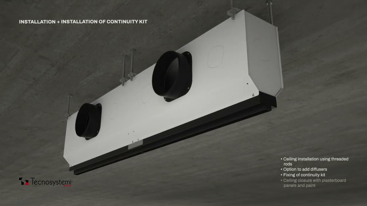 Linear diffuser - Installation and functionalities