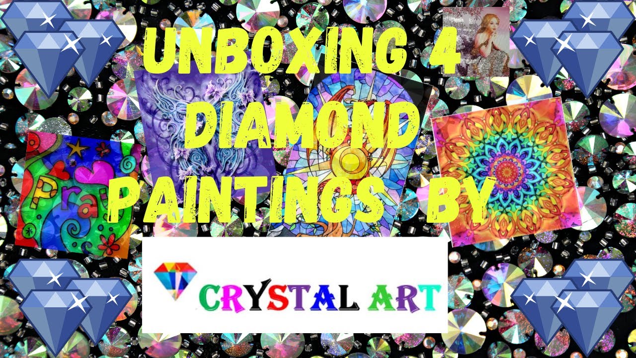 Check Out These 4 All Rhinestone Diamond Paintings from Crystal Canvas Art