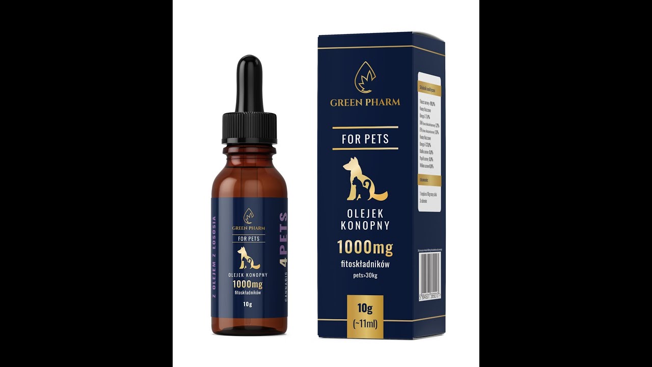 Olejki CBD dla zwierząt marki Green Pharm