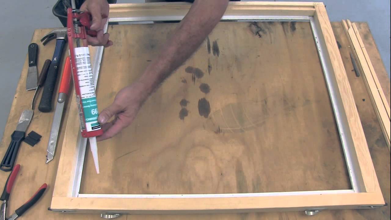 How to deglaze and reglaze Quaker Brighton (wood) window -2
