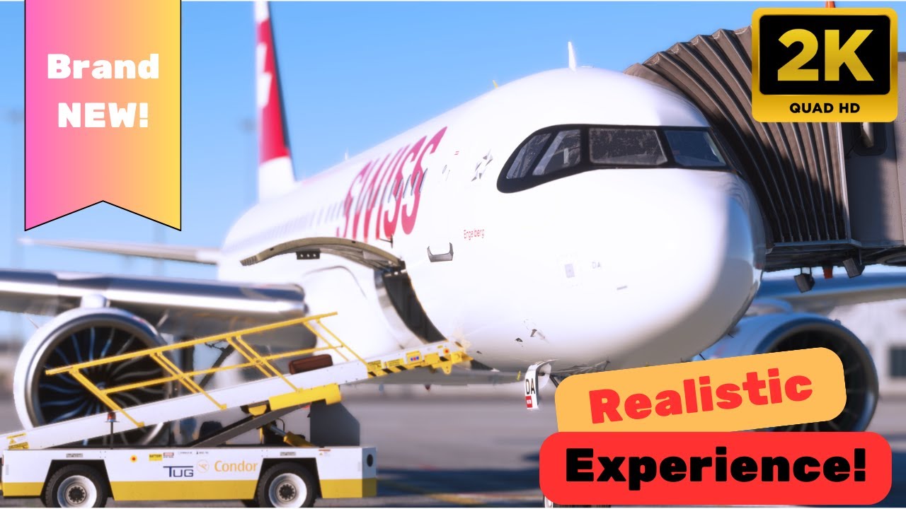 Ultra-Realistic Full Flight | Munich to Zurich in the FlyByWire A320NX | Microsoft Flight Simulator