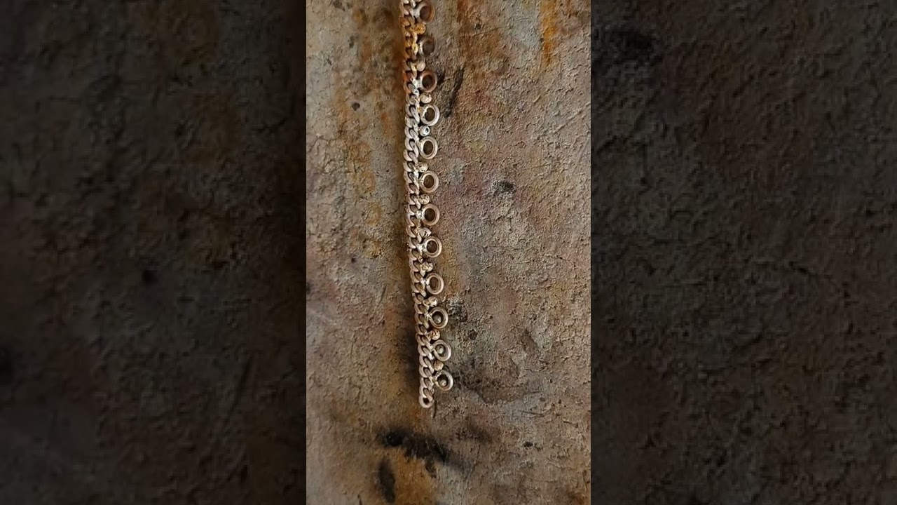 Silver Anklet making Payal #shorts