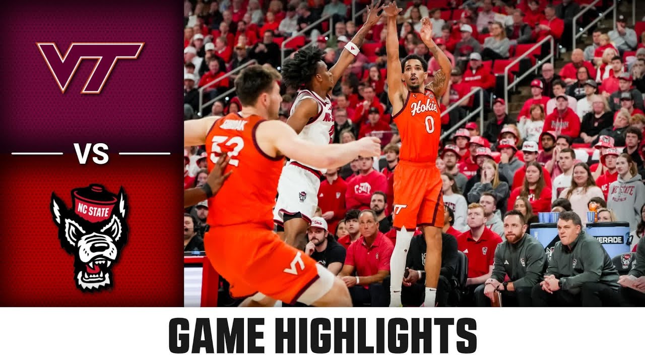 Virginia Tech vs. NC State Game Highlights | 2025-26 ACC Men's Basketball