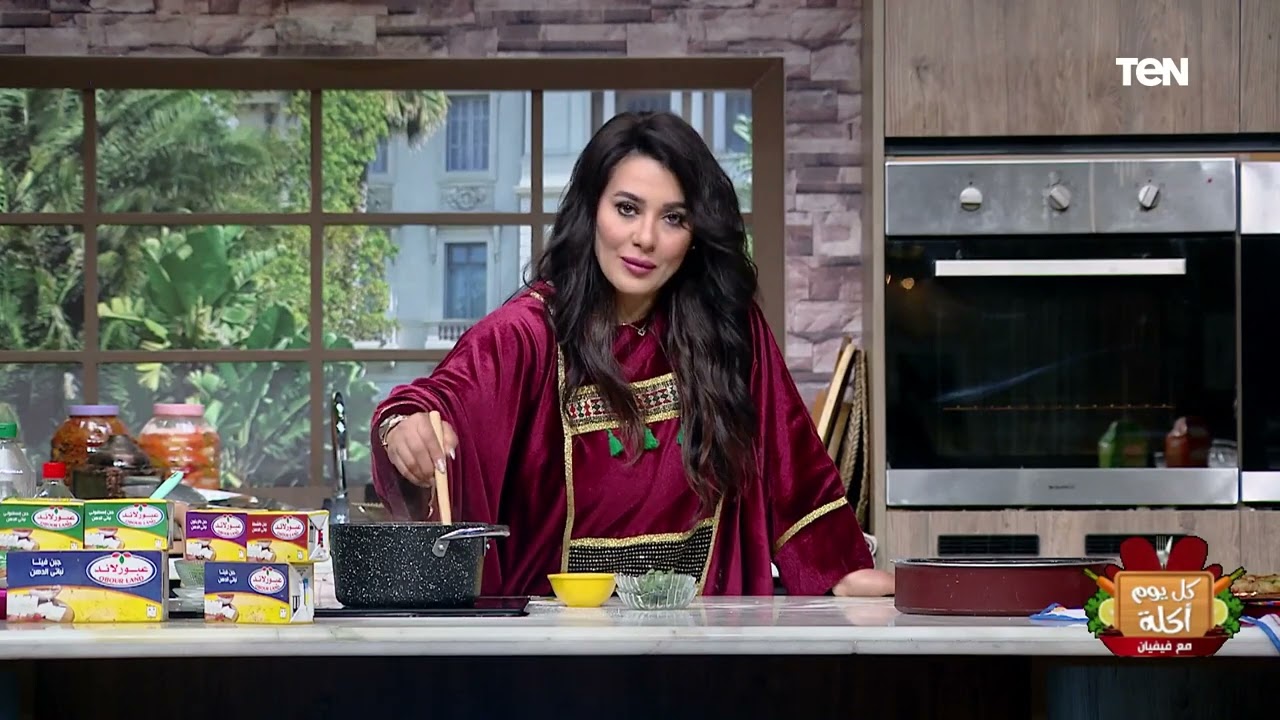 طريقة عمل  مهلبية بقمر الدين مع الشيف فيفيان فريد