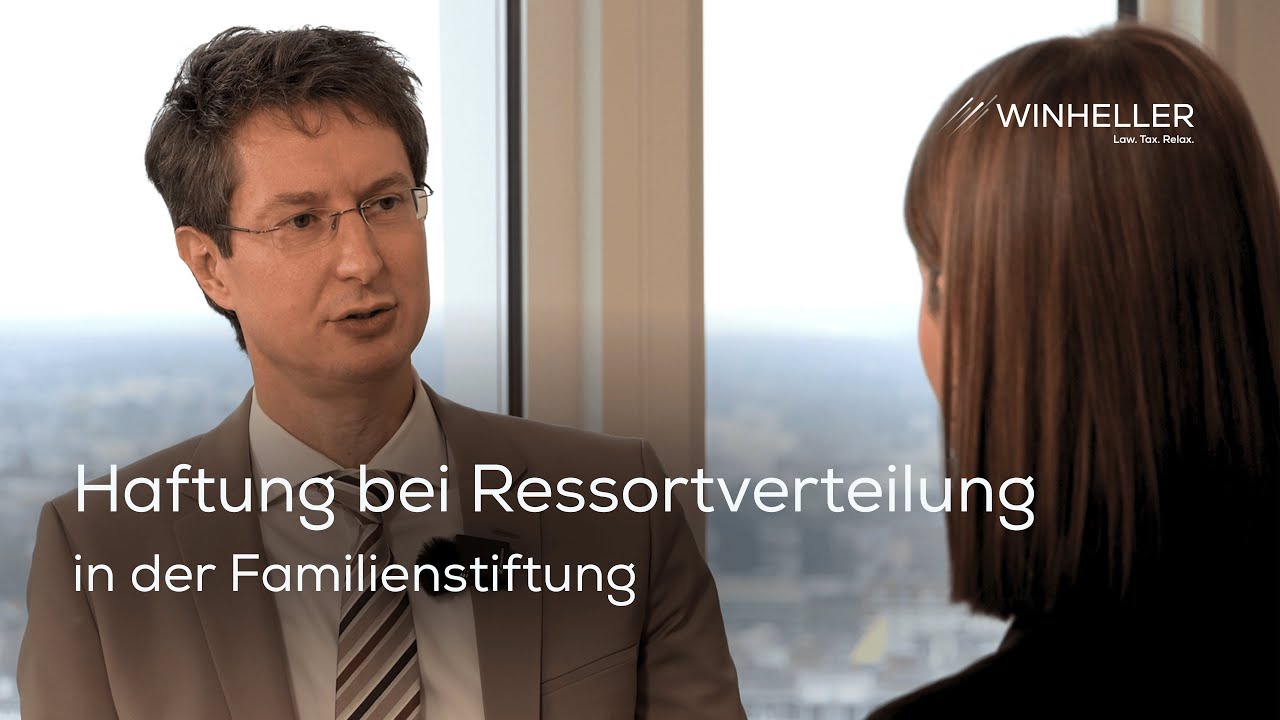 Ressortverteilung in der Familienstiftung | So vermeiden Sie persönliche Haftung als Vorstand