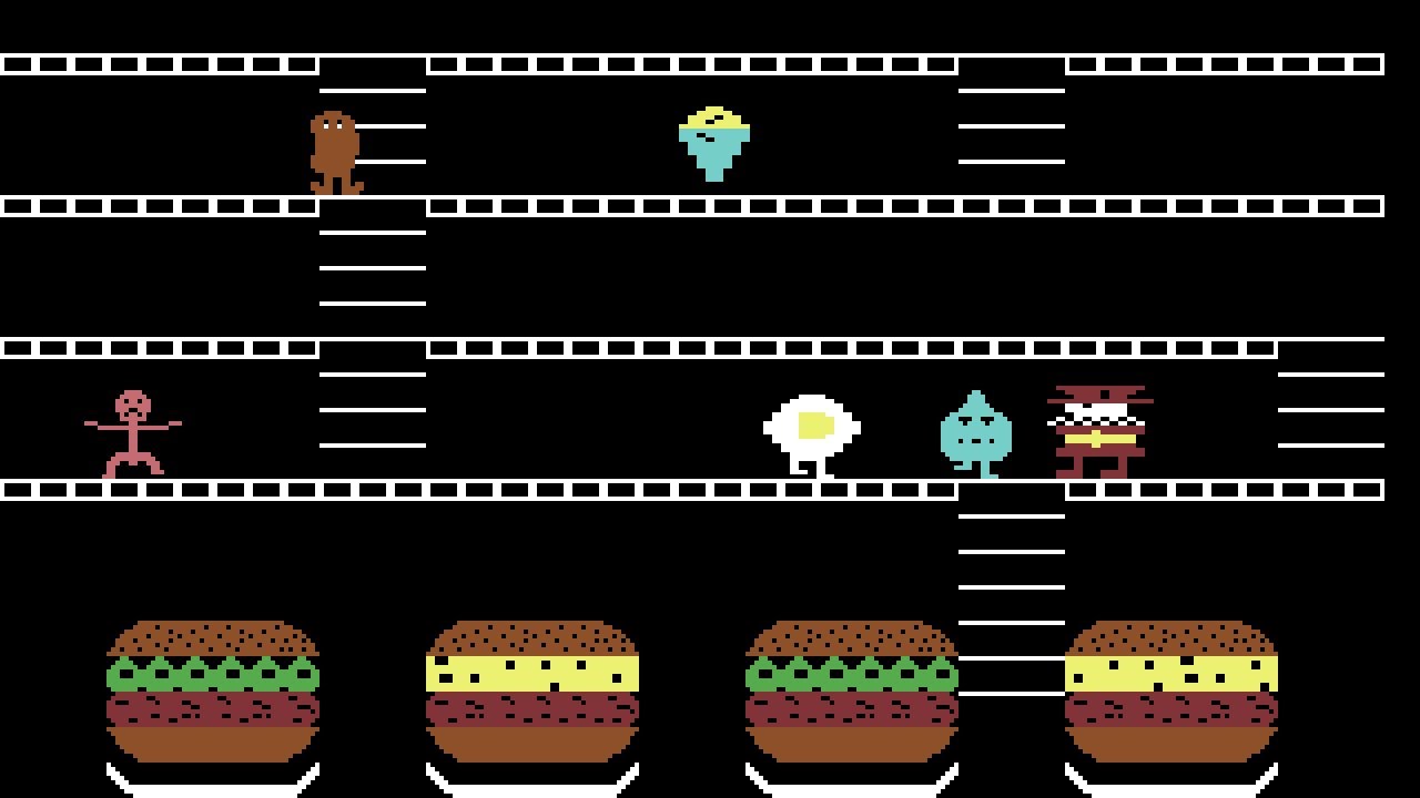 Mr Wimpy: The Hamburger Game Longplay (C64) [QHD]