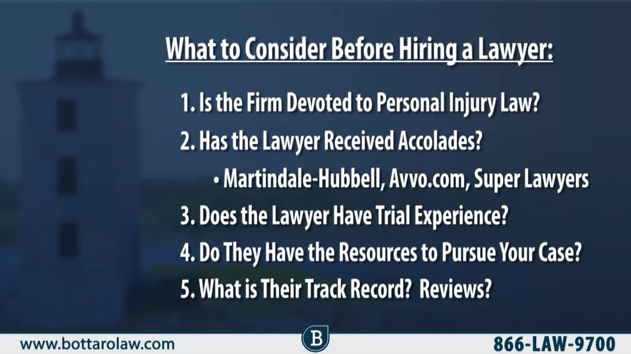 How To Choose The Right Lawyer For Your Personal Injury Case &ndash; RI Injury Attorney Mike Bottaro
