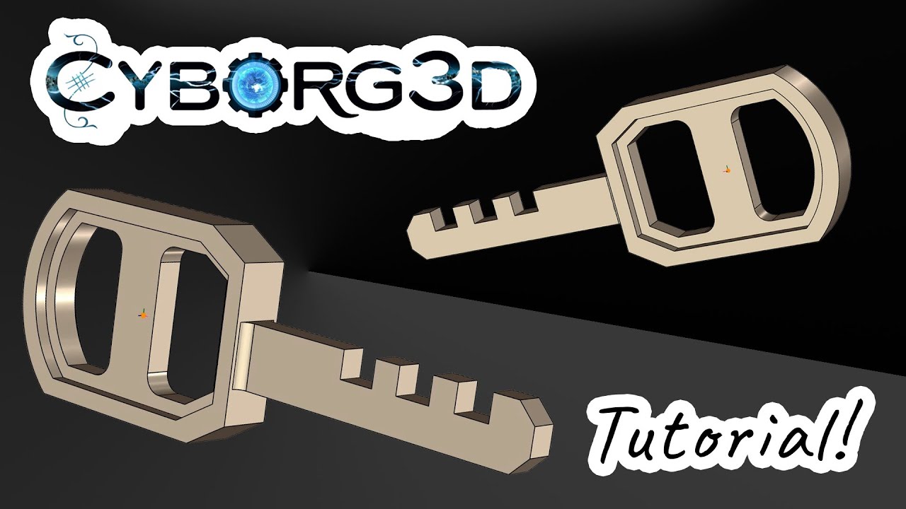 How to Model a Key in Cyborg3d Reverse Engineering