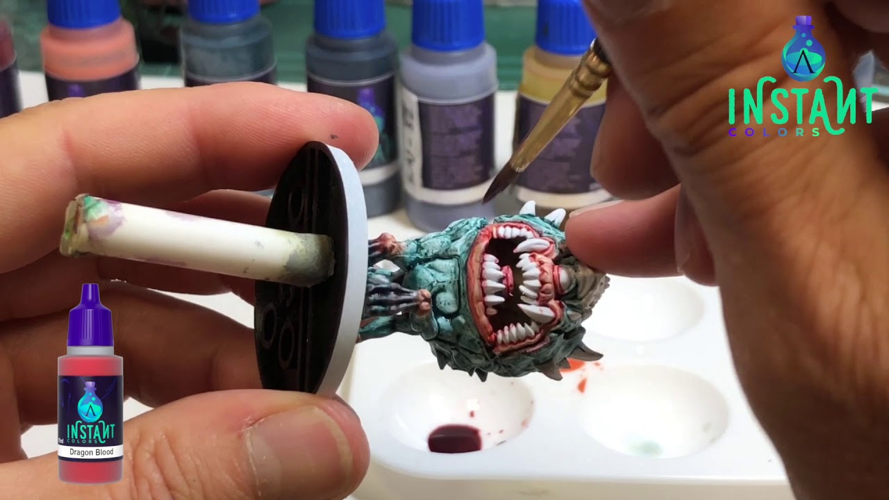 PAINTING A CACODEMON FROM DOOM WITH INSTANT COLORS
