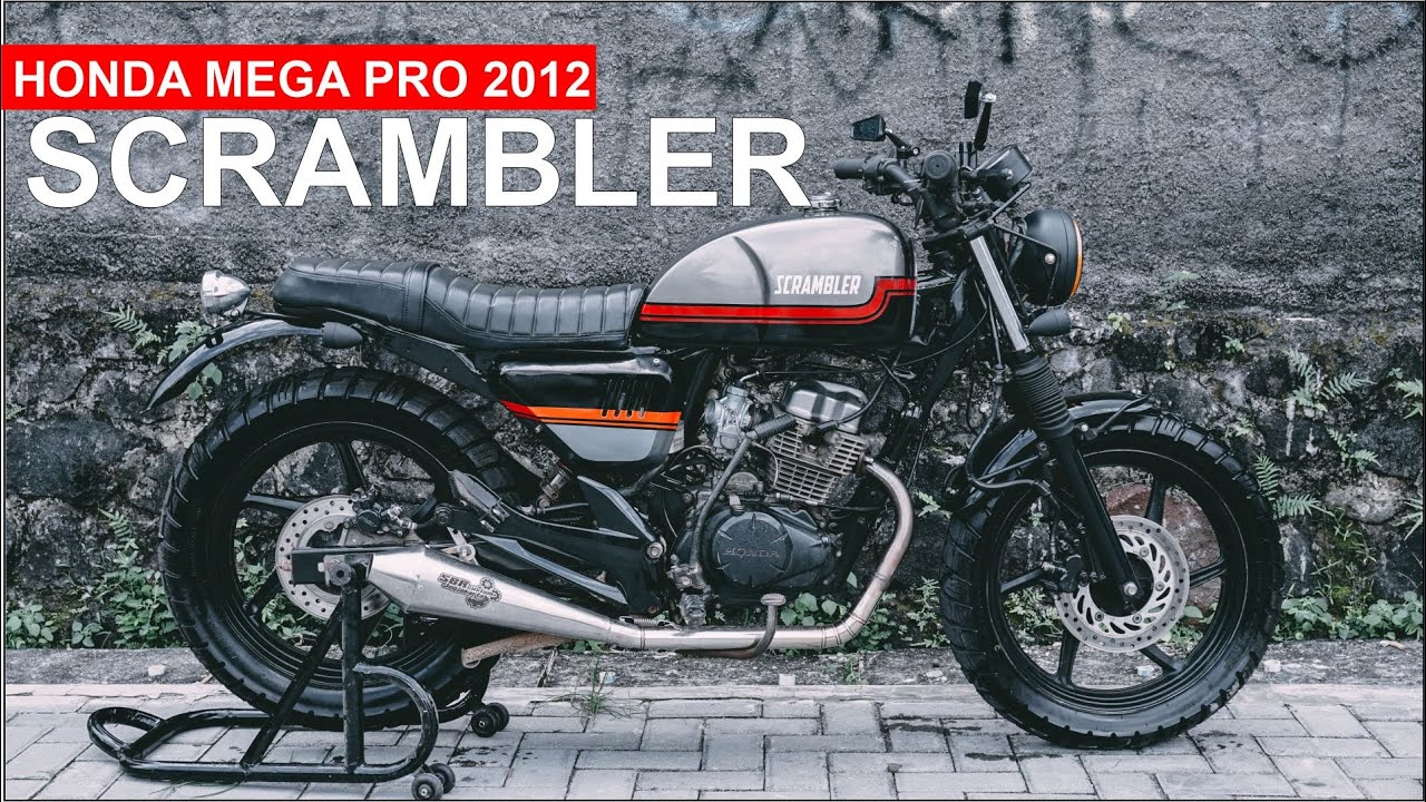 MODIFIKASI SCRAMBLER  HONDA MEGA PRO 2012