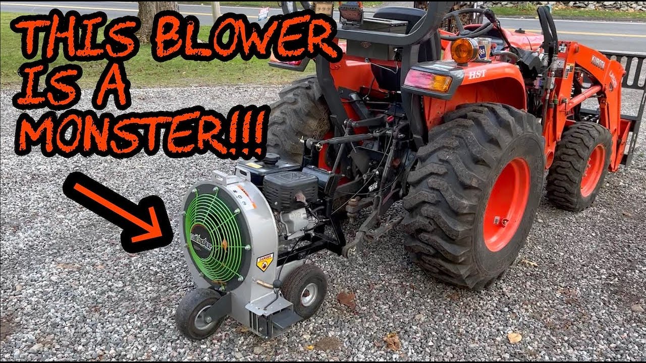 #424 Absolute MONSTER Tractor Mounted Leaf Blower!!