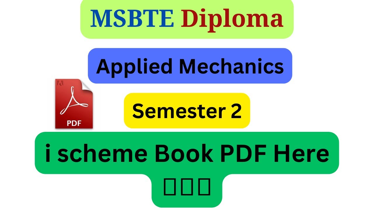 applied mechanics msbte book pdf | msbte all books pdf free | diploma books pdf